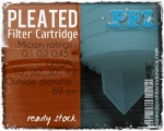 Pleated Polypropylene Filter Cartridges 3 micron